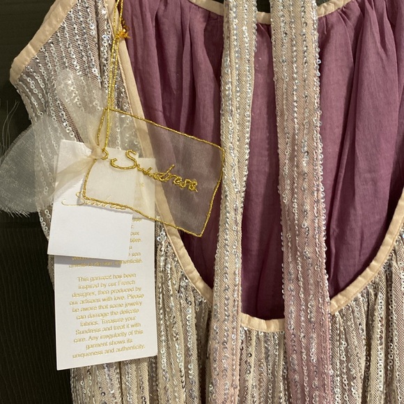 NWT - Sundress X Anthropologie Nicole Purple Ombré Sequin Fringe Dress - Picture 8 of 10
